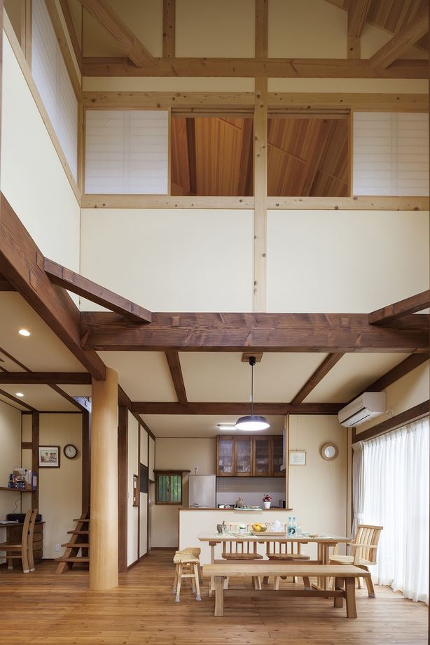 夢ハウス 三年分の家族の想いをのせて。自然と寄り添う古民家暮らしの建築実例画像2