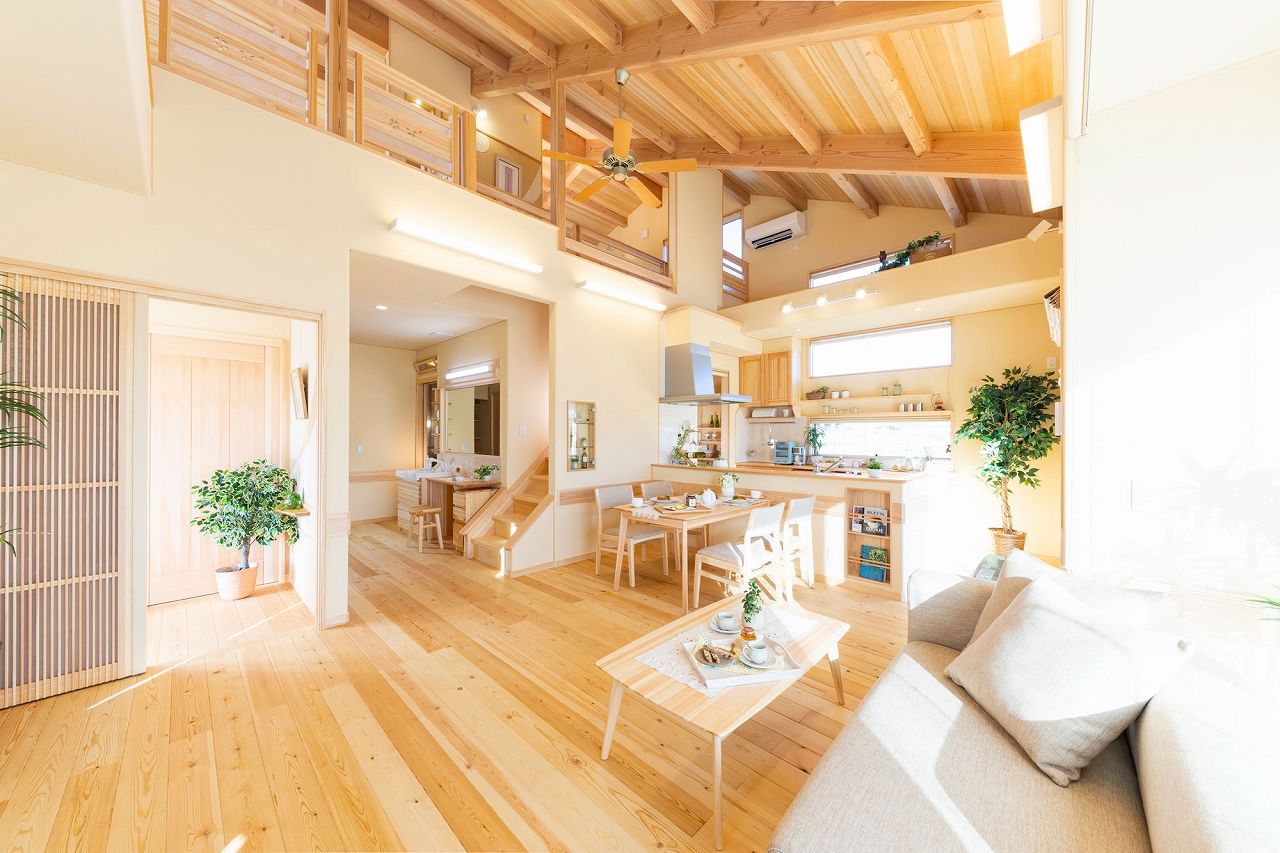 夢ハウス いつか訪れる将来も視野に入れて選択した「無垢材の平屋」の建築実例画像2