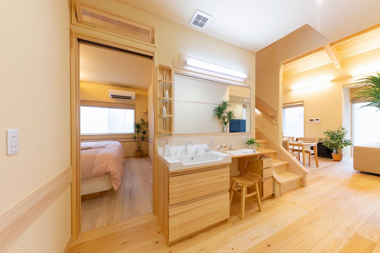 夢ハウス いつか訪れる将来も視野に入れて選択した「無垢材の平屋」の建築実例画像8