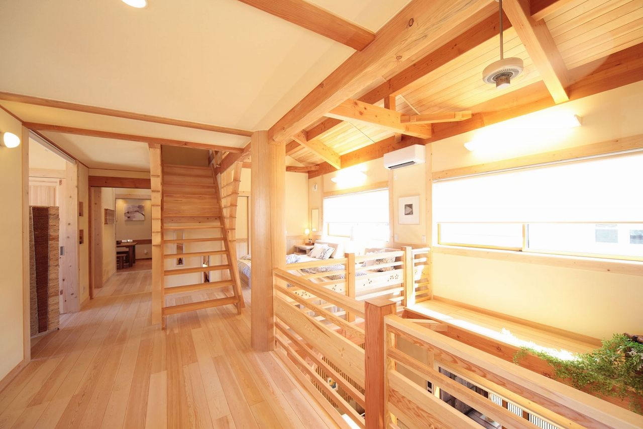 夢ハウス 伝統的な真壁工法でつくった、木組みの迫力と空間の面白さが自慢の家の建築実例画像10