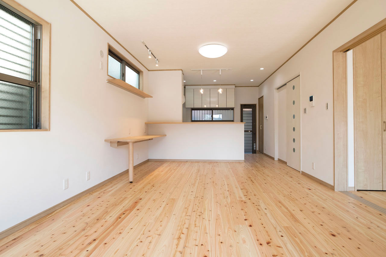 レアルハウス 【愛知|1000万円台|30坪台|自然素材】長期優良住宅仕様、制震、緩やかな階段。「ちょっといい」が満載の建築実例画像2