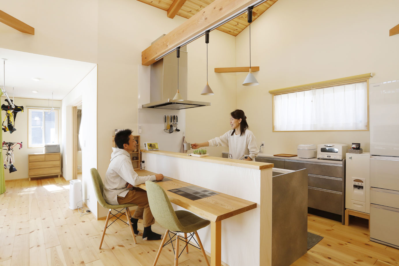 ハウジングサービス 【延床33坪/1LDK/1.5階建ての平屋】ふたり暮らしを満喫する住まいの建築実例画像3