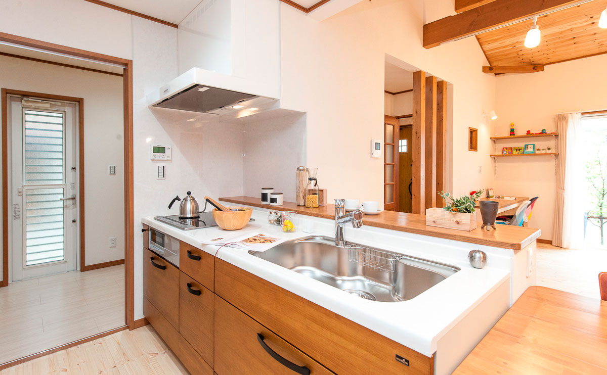 のこのこのいえ 【1000万円台/30坪/ロフト】可愛い平屋実例♪子育てしやすく、住みやすい可変性ある間取りと開放感に感激！の建築実例画像5