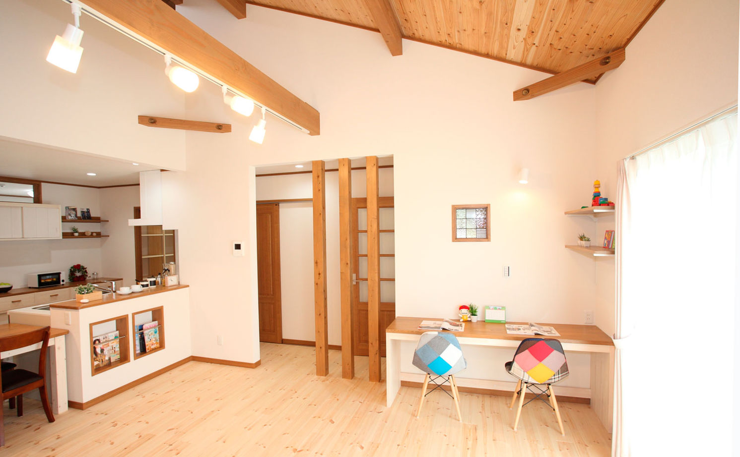 のこのこのいえ 【1000万円台/30坪/ロフト】可愛い平屋実例♪子育てしやすく、住みやすい可変性ある間取りと開放感に感激！の建築実例画像19