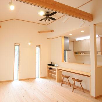 のこのこのいえ 【平屋/1000万円台/約26坪】子育てしやすいフラットな間取り!おしゃれでコンパクトな家は自然素材たっぷりの建築実例画像2