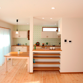 のこのこのいえ 【1700万円/間取図/3ＬＤＫ/約31坪】モデルハウスに一目惚れ！土地探しから依頼したおしゃれなカフェ風実例の建築実例画像1