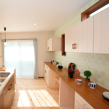 のこのこのいえ 【1700万円/間取図/3ＬＤＫ/約31坪】モデルハウスに一目惚れ！土地探しから依頼したおしゃれなカフェ風実例の建築実例画像3