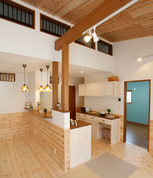 のこのこのいえ 【平屋/1000万円台/23.5坪/間取り図】ローコストで予算内に叶えた、ロフト+おしゃれな収納階段のある実例の建築実例画像5