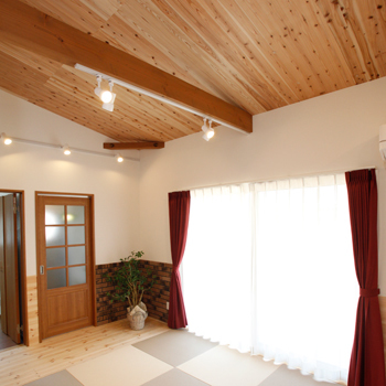 のこのこのいえ 【平屋/1000万円台/23.5坪/間取り図】ローコストで予算内に叶えた、ロフト+おしゃれな収納階段のある実例の建築実例画像9