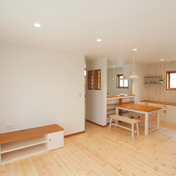 のこのこのいえ <１０００万円台｜間取り図有>家事動線と広々ＬＤＫが実現！造作家具とこだわりインテリアがおしゃれな家の建築実例画像6