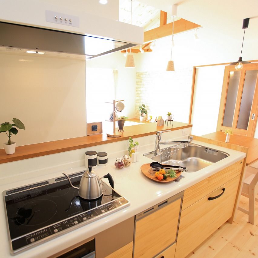 のこのこのいえ 【1000万円台/24坪３LDK＋ロフト】収納や間取りの工夫でコンパクト&家事ラクに!ナチュラルな可愛い平屋実例の建築実例画像6