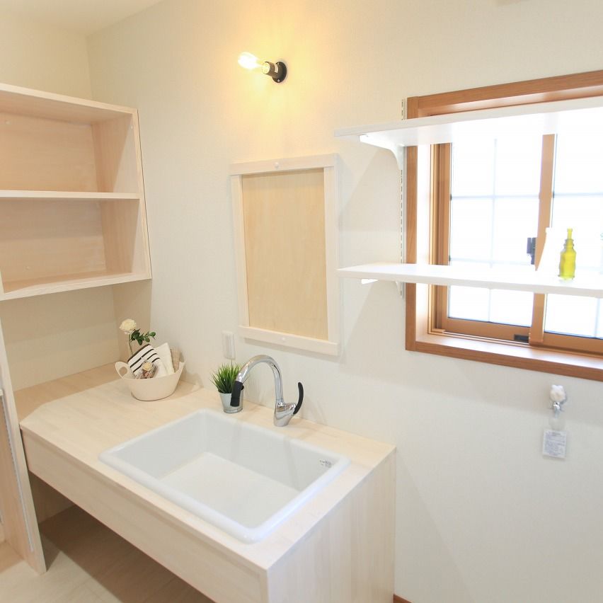 のこのこのいえ 【1000万円台/24坪３LDK＋ロフト】収納や間取りの工夫でコンパクト&家事ラクに!ナチュラルな可愛い平屋実例の建築実例画像9