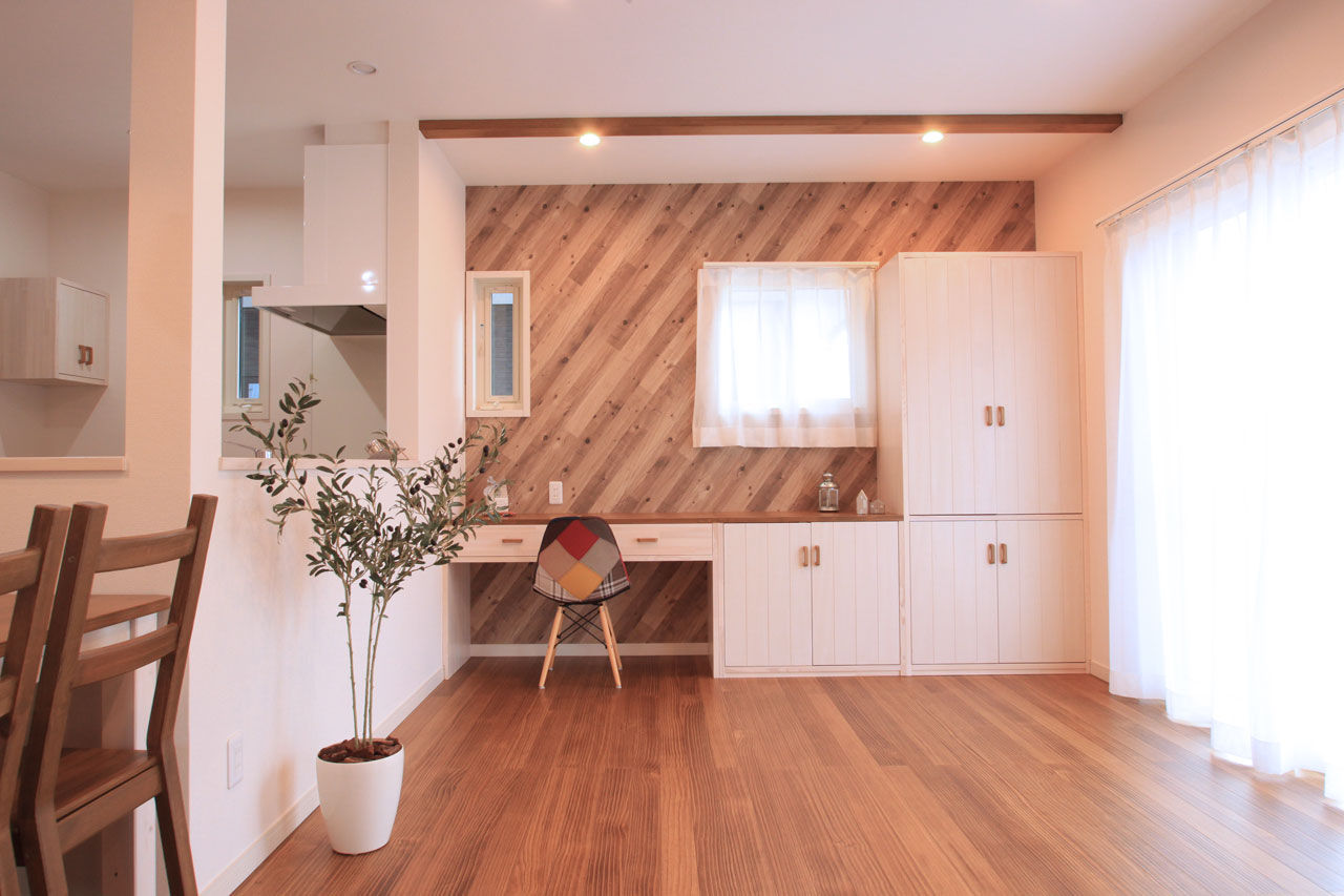 のこのこのいえ 【1000万円台×32坪×可愛い2階建て｜間取り図】白無垢キッチンにたっぷり造作収納、広い庭で子育て満喫！の建築実例画像5