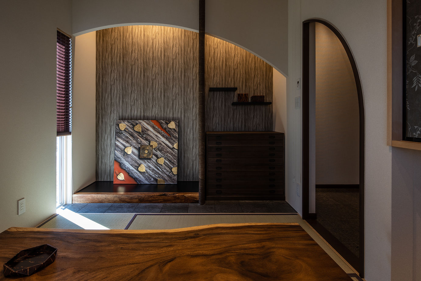 三菱地所ホーム アート感覚あふれるモダンな平屋。あまりの心地よさに、つい長居する来客が多い住まいの建築実例画像6