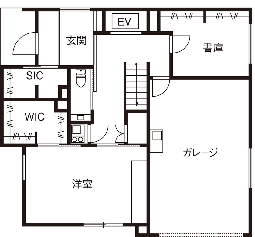 三菱地所ホーム 全館空調による清潔な空気と快適な室温に包まれた、5匹の愛猫と暮らす住まいの間取り図（3LDK）1階