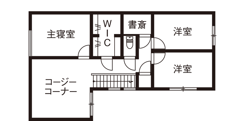 三菱地所ホーム 「外に閉じ・内に開く」設計の都市型住宅。趣味や料理を全力で愉しみながら暮らすの間取り図（4LDK）2階