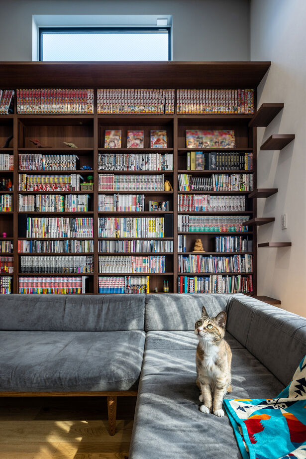 三菱地所ホーム 「心も身体も癒されて」。本好き＋猫好きの施主がかなえた、遊び心が弾む住まいの建築実例画像3