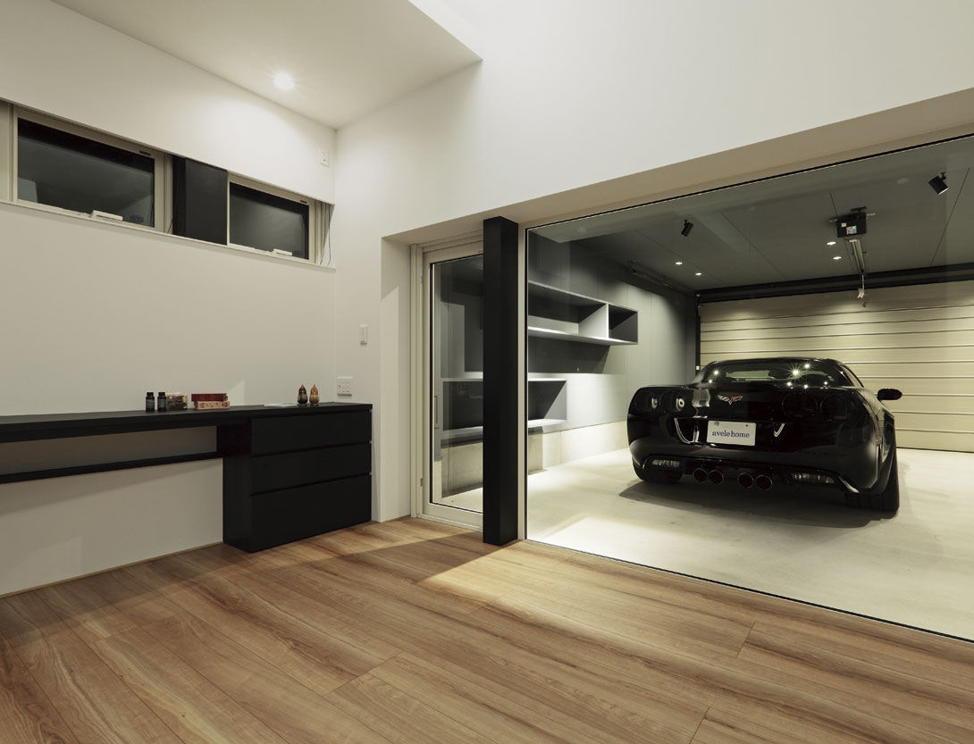 エイベルホーム 【ビルトインガレージ｜和室｜オーダーキッチン｜4LDK】愛車を眺めながら寛げるシンプルモダンな邸宅の建築実例画像3