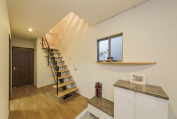 Space Labo　永冨 【愛知県×1000万円台×間取り図×狭小×2階建】間口4.2m開放的で暮らしやすいナチュラルテイストの狭小住宅の建築実例画像4