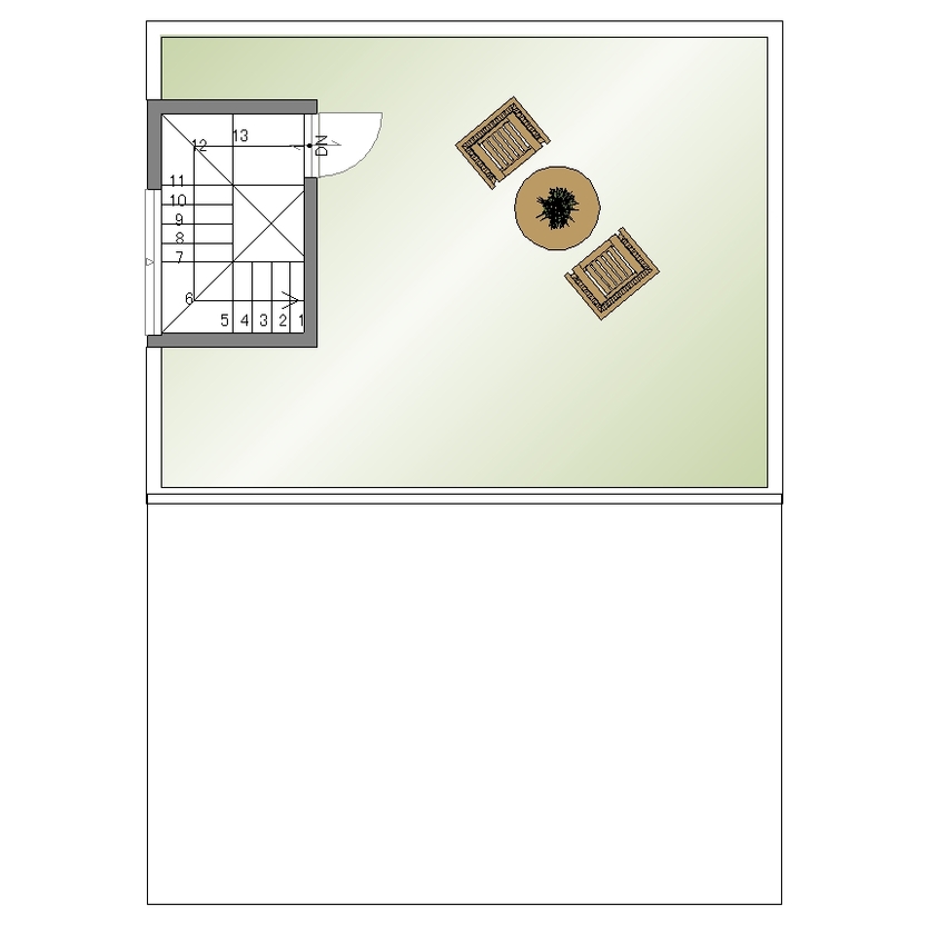 Space Labo　永冨 【愛知県×2000万円台×間取り図×屋上バルコニー】ワイドリビングがあるからゆったりくつろげるオシャレな家の間取り図（3LDK）3階