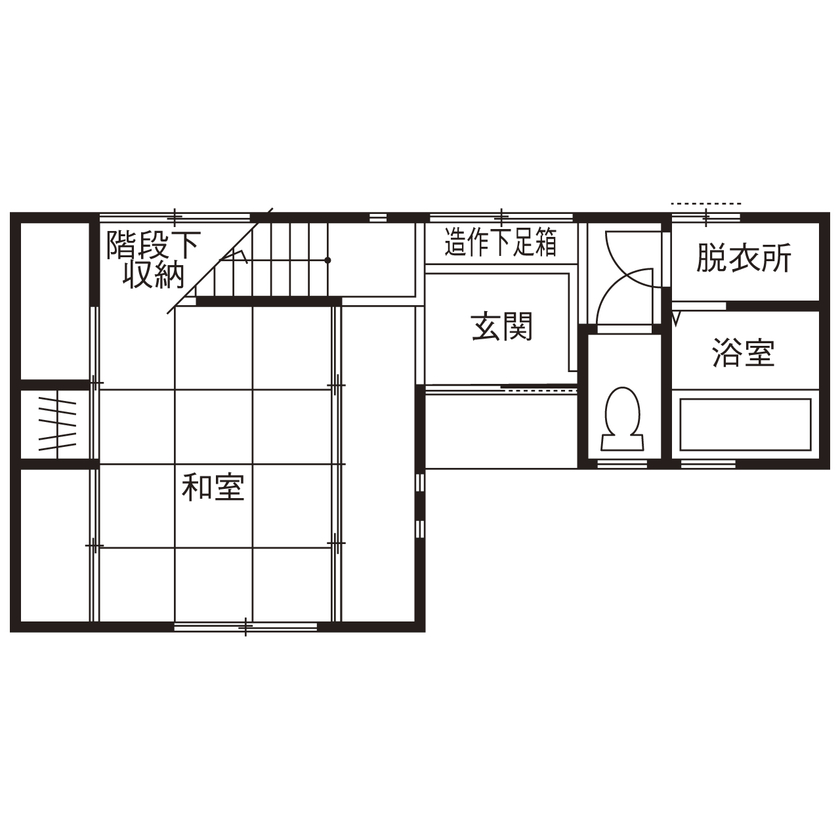 Space Labo　永冨 【愛知県×2000万円台×間取り図×狭小住宅×3階建て】間口5.6ｍ&17坪。ローコストでも満足度の高い狭小住宅の間取り図（3LDK）1階