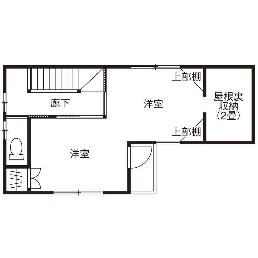 Space Labo　永冨 【愛知県×2000万円台×間取り図×狭小住宅×3階建て】間口5.6ｍ&17坪。ローコストでも満足度の高い狭小住宅の間取り図（3LDK）3階