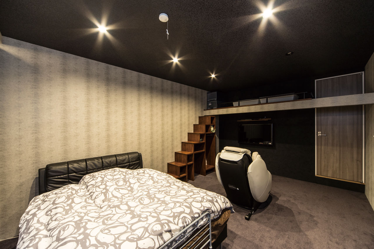 Space Labo　永冨 【愛知県×3人暮らし×スキップフロア×ボルダリング】住宅の概念を超えた！遊び心あふれる6層のオシャレな家の建築実例画像9