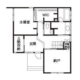 アールギャラリー(アールプランナー) 【春日井市/2000万円台/スキップフロア/間取り図】居場所選びが楽しくなる！ペットと暮らす家の間取り図（4LDK）1階
