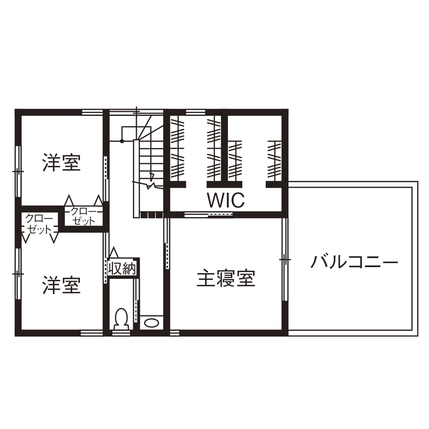 アールギャラリー(アールプランナー) 【2000万円台/30坪台/間取図有】エントランスガーデンで寛ぐ暮らし。リゾート気分に浸れる家の間取り図（3LDK）2階