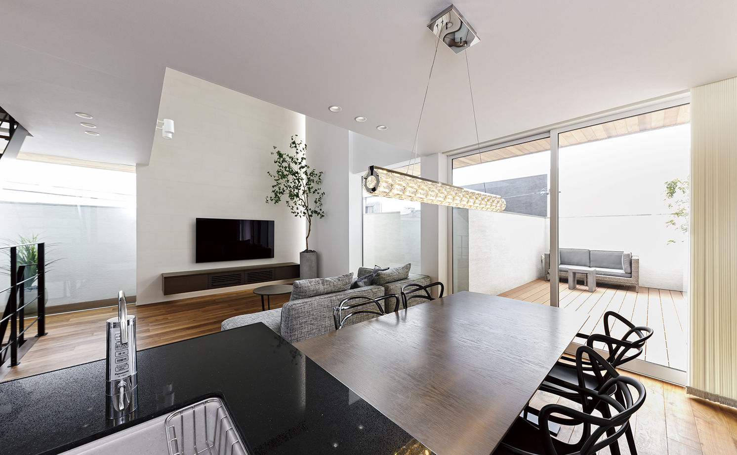 アールギャラリー(アールプランナー) 【4000万円/3階建て/40坪台/間取り図】生活感を出さない工夫満載。外観はクローズ、内観は解放感のギャップの建築実例画像8