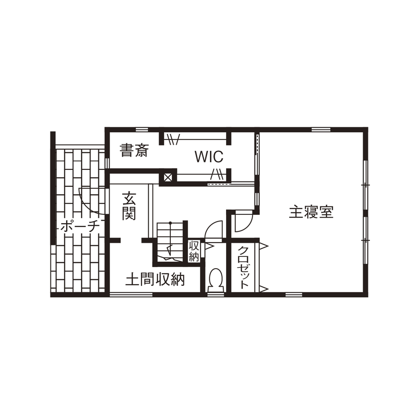 アールギャラリー(アールプランナー) 【2000万円台/30坪台/間取り有】吹付壁外観、造作家具、アンティーク照明。素材使いがおしゃれな家の間取り図（1LDK）1階