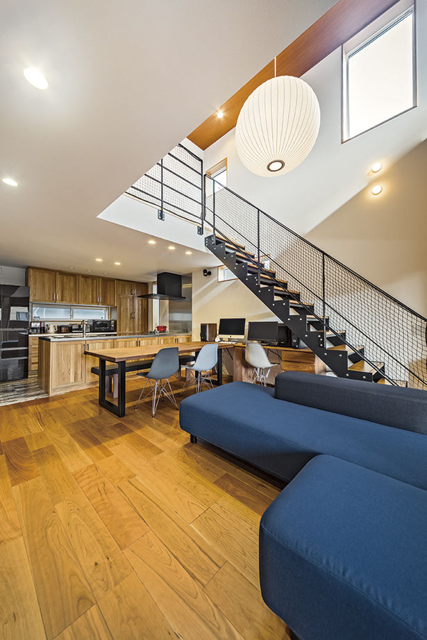 アールギャラリー(アールプランナー) 【3000万円台/3階建て/30坪台/間取り図】土間や書斎、吹抜けも実現。ミッドセンチュリーが似合う3階建ての建築実例画像6