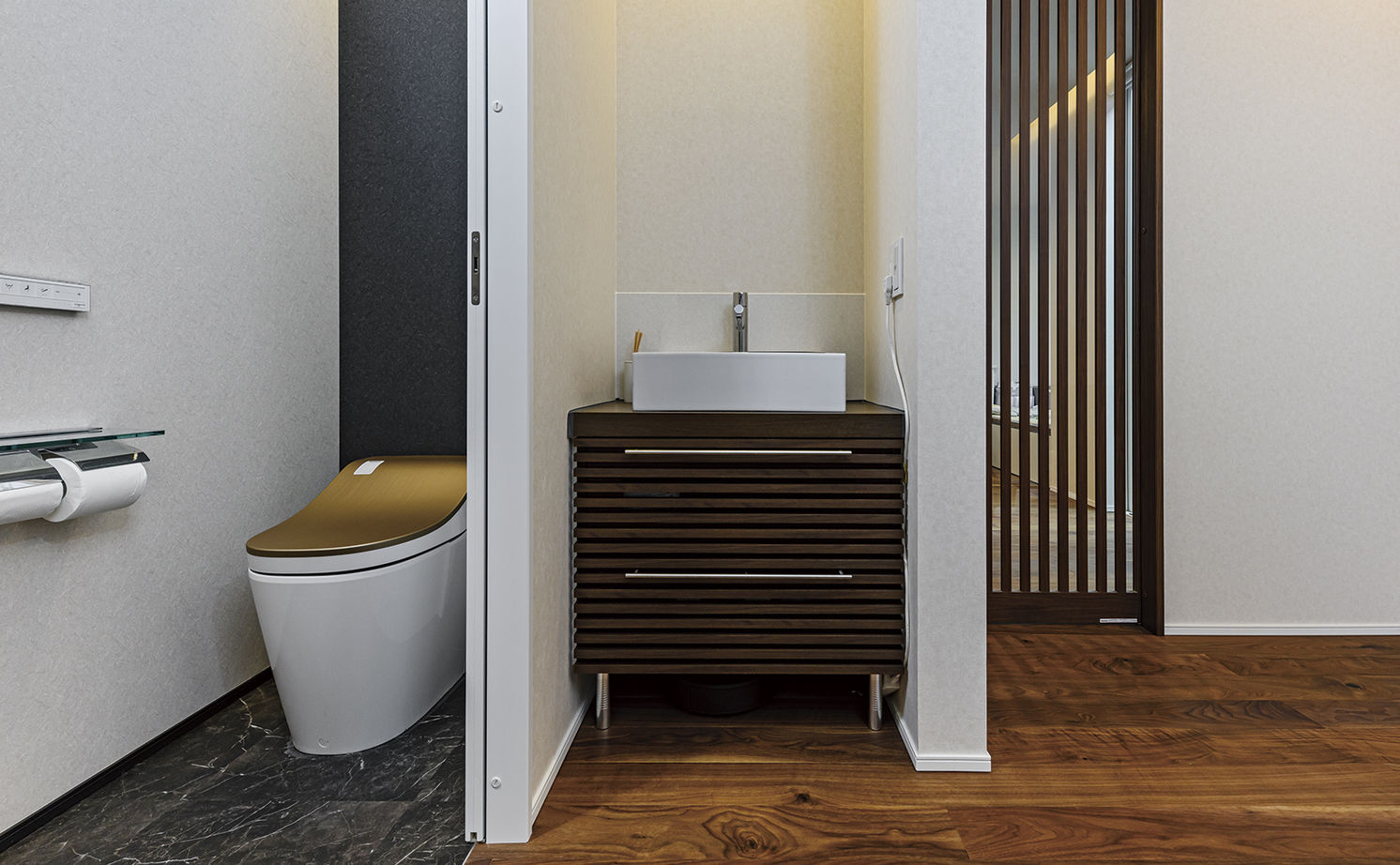 アールギャラリー(アールプランナー) 【平屋/3000万円台/30坪台/3LDK/間取り図】2つの庭を持つ、非日常の平屋。隠れ家的レストランの佇まいの建築実例画像13