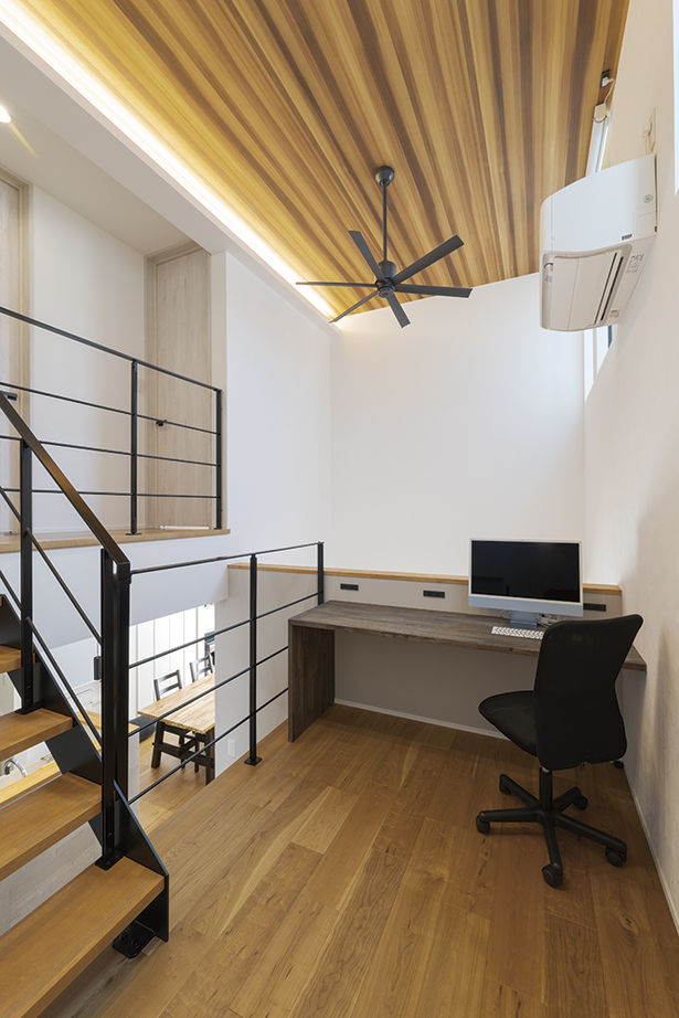 アールギャラリー(アールプランナー) 【3000万円台/40坪台/間取り図】吹抜けのタテ使いでスキップフロア＆ピットリビングを実現。屋上庭園も注目の建築実例画像7