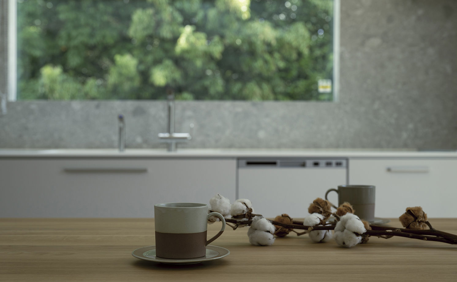 アールギャラリー(アールプランナー) 【2000万円台/40坪台/間取り有】色彩のバランスで創る、シンプルモダン。白の空間に緑景が溶け込む家の建築実例画像20