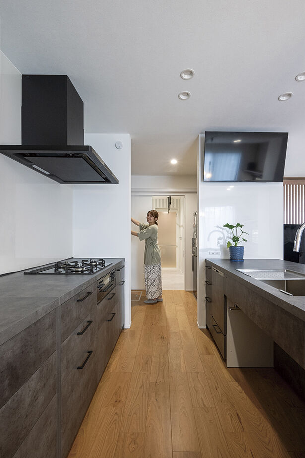 アールギャラリー(アールプランナー) 【平屋/二世帯住宅/40坪台/4LDK/間取り図】賑やかに集い、穏やかに暮らす。親子二世代が寄り添う平屋建ての建築実例画像9