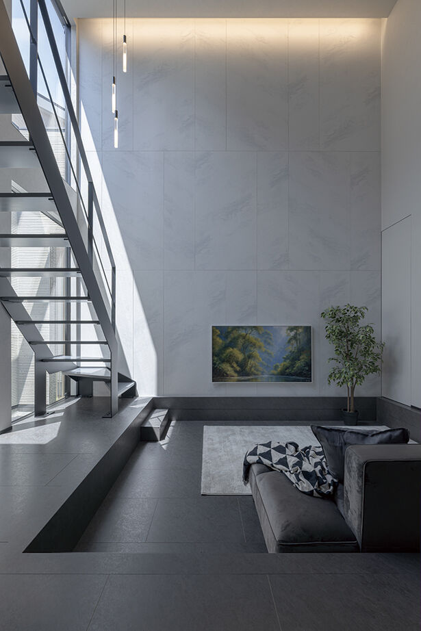 アールギャラリー(アールプランナー) 【2000万円台/30坪台/間取り図】6ｍ超吹抜け×ピットリビング。ギャラリーの様な非日常の寛ぎを、我が家にの建築実例画像7