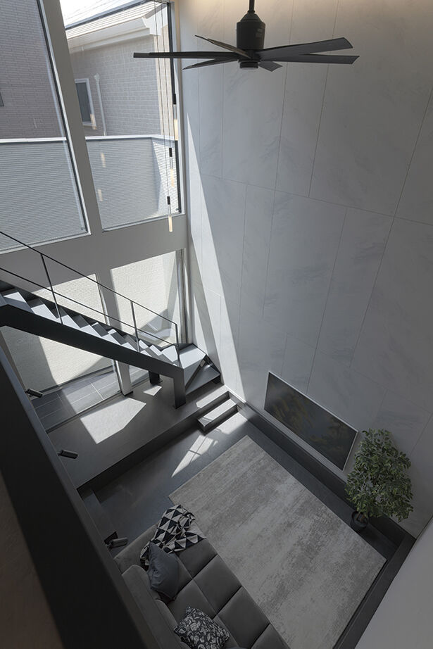 アールギャラリー(アールプランナー) 【2000万円台/30坪台/間取り図】6ｍ超吹抜け×ピットリビング。ギャラリーの様な非日常の寛ぎを、我が家にの建築実例画像11