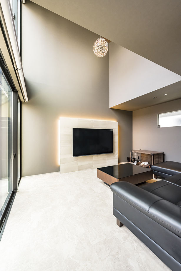 アールギャラリー(アールプランナー) 【3000万円台/47坪台/間取り図】5ｍ超の吹抜けリビング×家事ラク動線。ホテルライクと実用性の両立空間の建築実例画像6