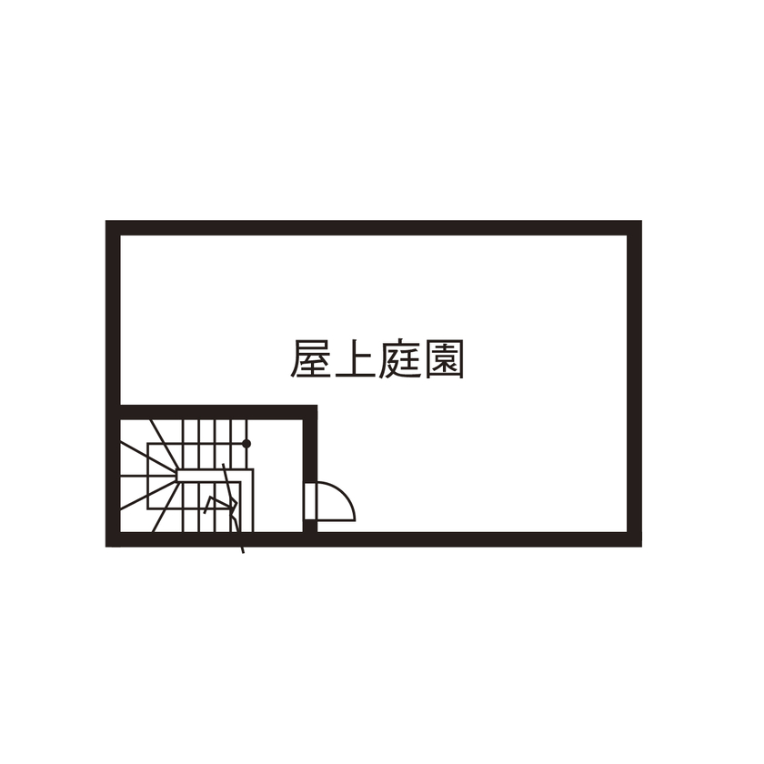 アールギャラリー(アールプランナー) 【3000万円台/30坪台/3LDK/間取り図】吹抜け×大窓×屋上庭園×家事ラク動線。日常と非日常がつながる素敵空間の間取り図（3LDK＋WIC+SIC）屋上