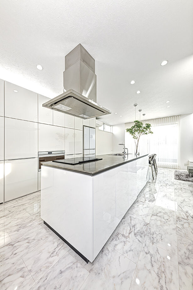 アールギャラリー(アールプランナー) 【3000万円台/50坪/ビルトインガレージ/店舗併用住宅/間取り図】天井高4ｍ超の大空間でホテルライクな家の建築実例画像13