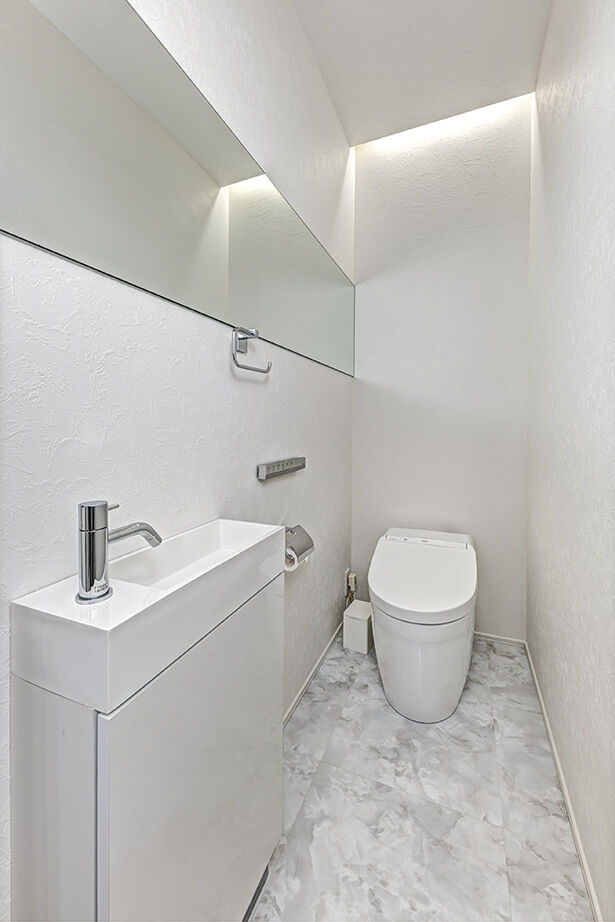 アールギャラリー(アールプランナー) 【3000万円台/50坪/ビルトインガレージ/店舗併用住宅/間取り図】天井高4ｍ超の大空間でホテルライクな家の建築実例画像16