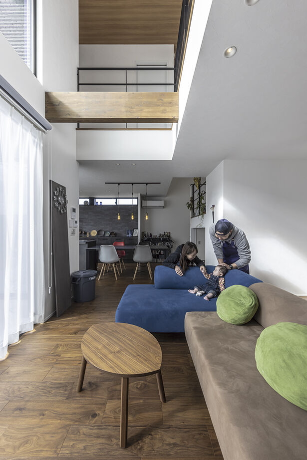 アールギャラリー(アールプランナー) 【3000万円台/40坪台/間取り図】中庭付きのコートプラン。憧れのブルックリンスタイルに“好き”を集めての建築実例画像2