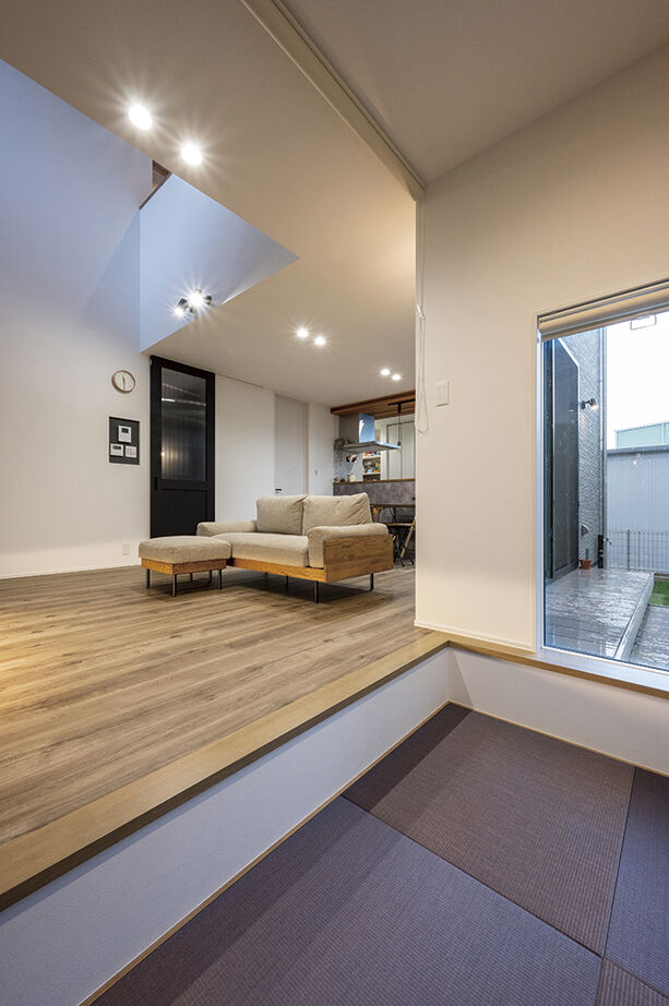 アールギャラリー(アールプランナー) 【1000万円台/30坪台/間取り図】シンプルモダンな空間に広がる開放感。吹抜けとピットリビングのある家の建築実例画像6