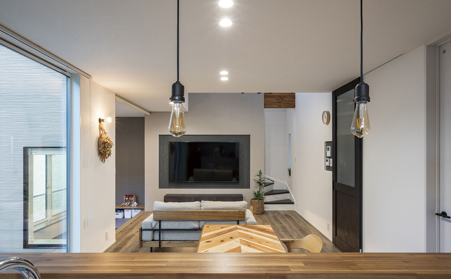 アールギャラリー(アールプランナー) 【1000万円台/30坪台/間取り図】シンプルモダンな空間に広がる開放感。吹抜けとピットリビングのある家の建築実例画像18