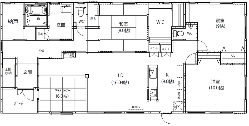 リアルホーム 【平屋×約43坪×3LDK間取り】現役大工も納得の性能と価格。納得いくまでプランを練り直し、こだわりも実現の間取り図（3LDK）1階間取図