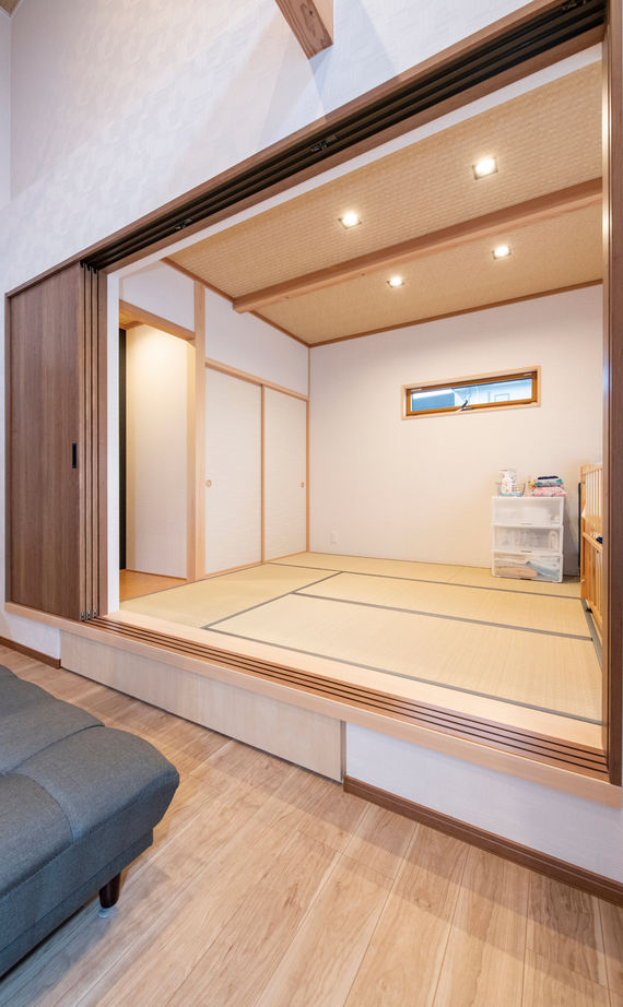 リアルホーム 【平屋/2000万円台/34坪台】エアコン一台で夏も冬も快適！土間収納にロフト、坪庭を設けたこだわりの平屋の建築実例画像7