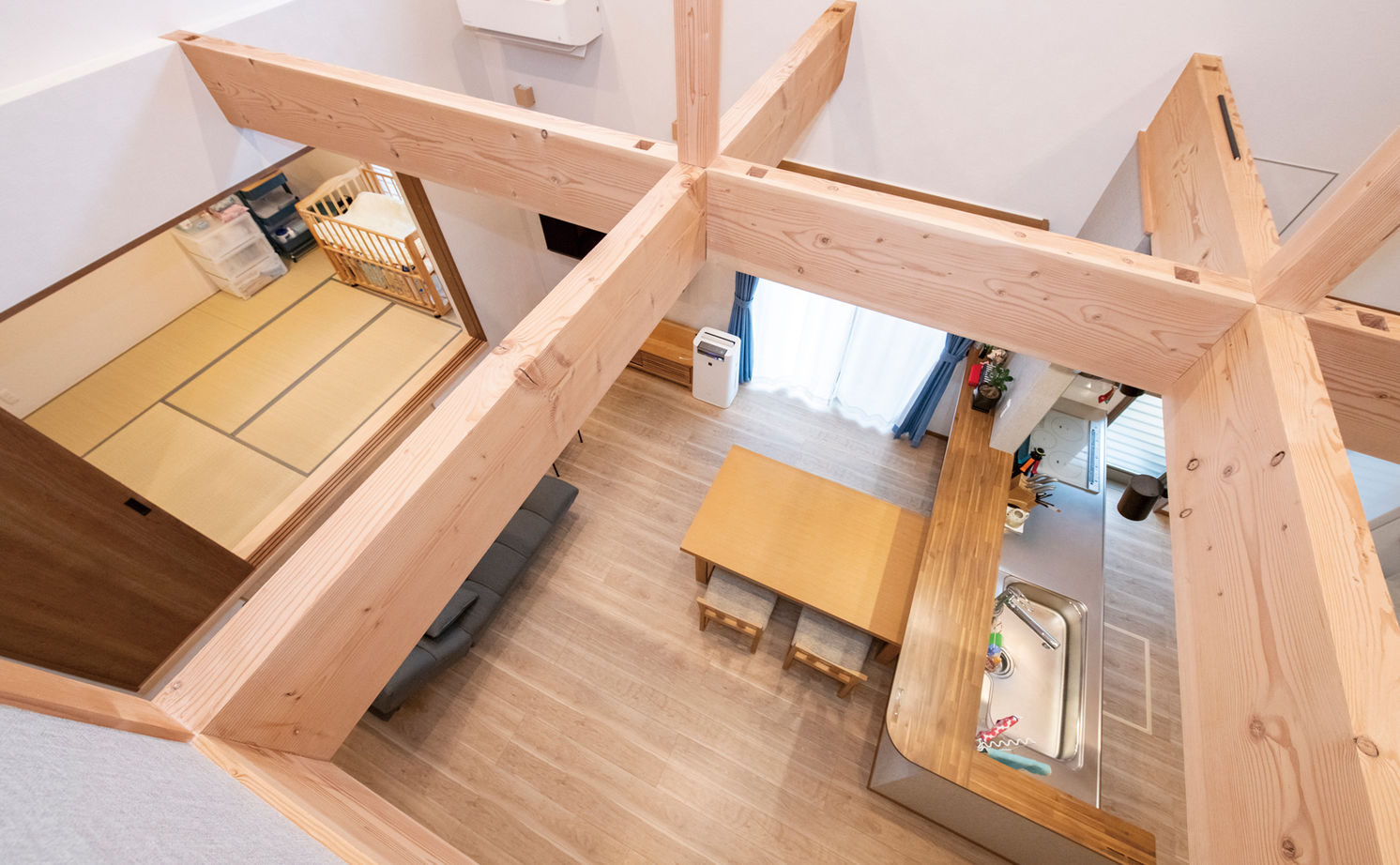 リアルホーム 【平屋/2000万円台/34坪台】エアコン一台で夏も冬も快適！土間収納にロフト、坪庭を設けたこだわりの平屋の建築実例画像17