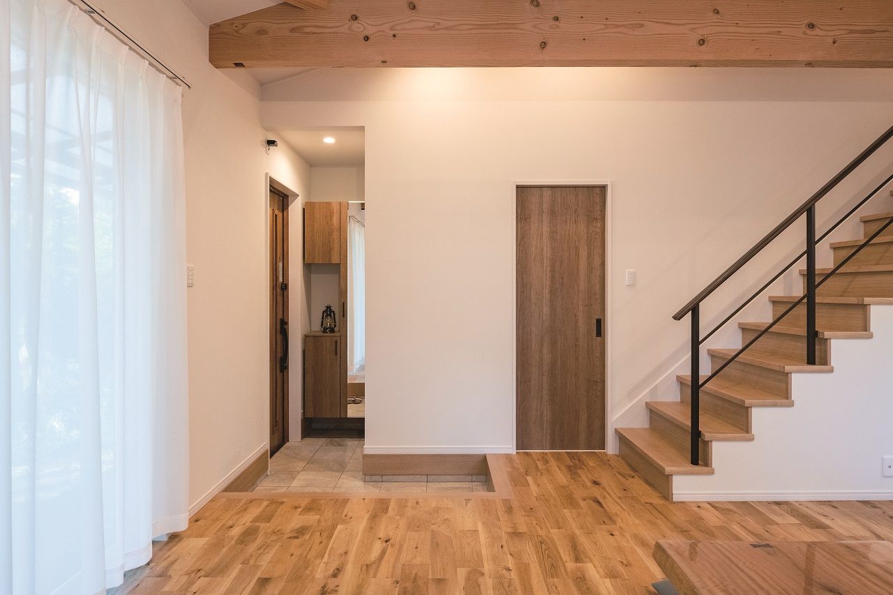 リアルホーム 【平屋20坪台/1000万円台/間取り図】自然豊かな環境で住み心地◎!ロフト、暖炉のあるコンパクトな平屋実例の建築実例画像2