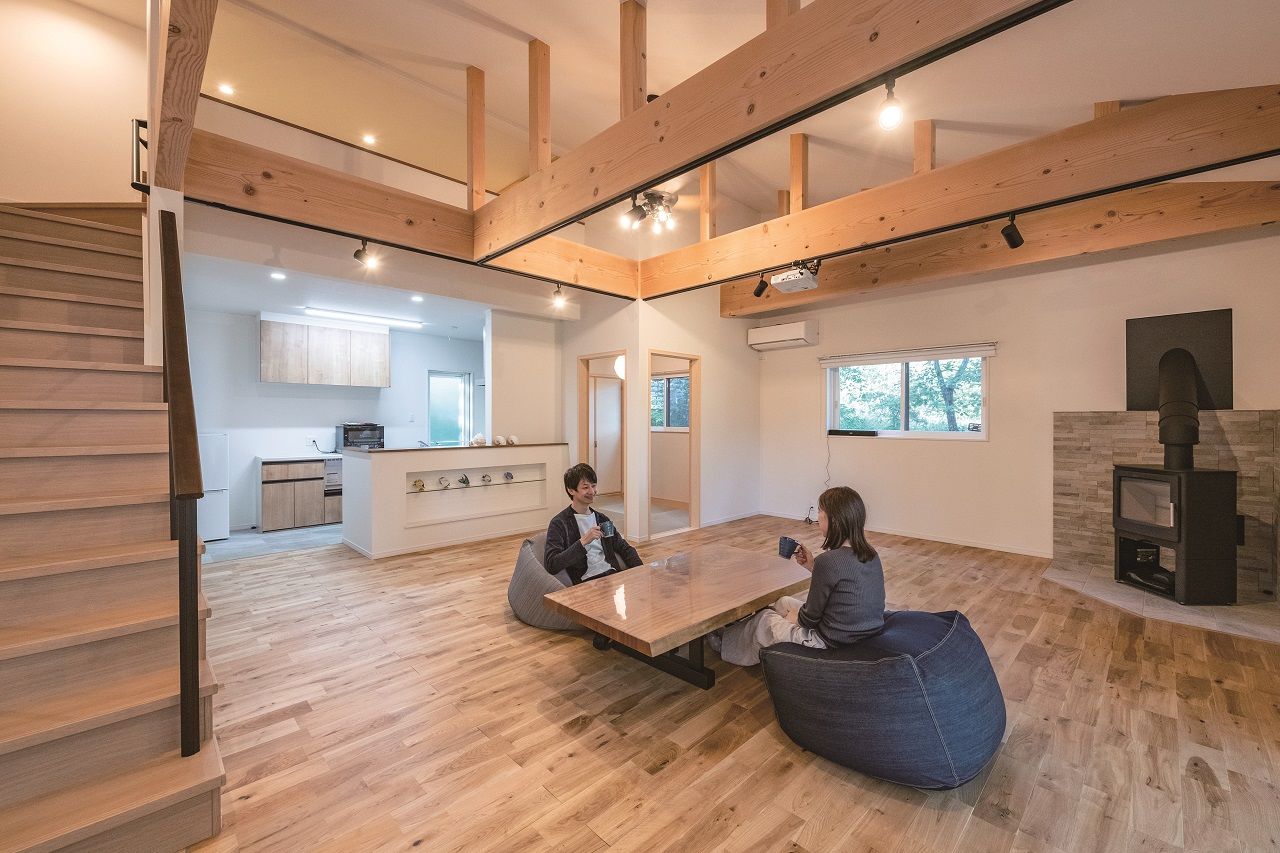 リアルホーム 【平屋20坪台/1000万円台/間取り図】自然豊かな環境で住み心地◎!ロフト、暖炉のあるコンパクトな平屋実例の建築実例画像3